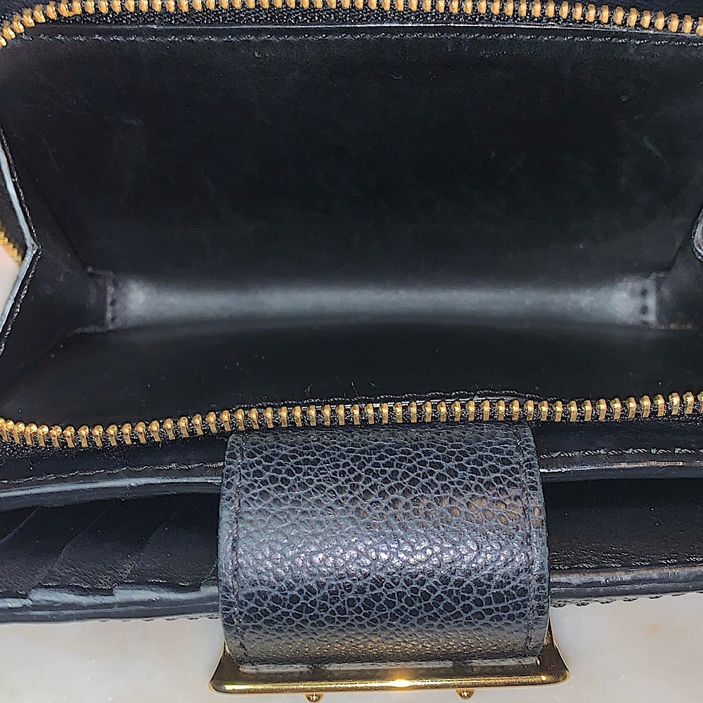 BURBERRY COMPACT ZIPPY WALLET BLACK LEATHER NOVA CHECK BOX DUST COVER HAMPSTEAD - Picture 15 of 15